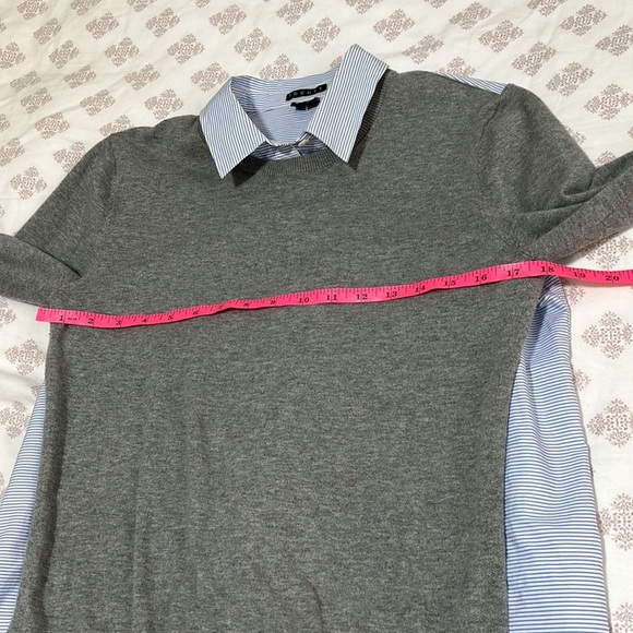 Theory 'Deverlyn' Cashmere/Cotton Layered Look Sweater - Picture 10 of 14